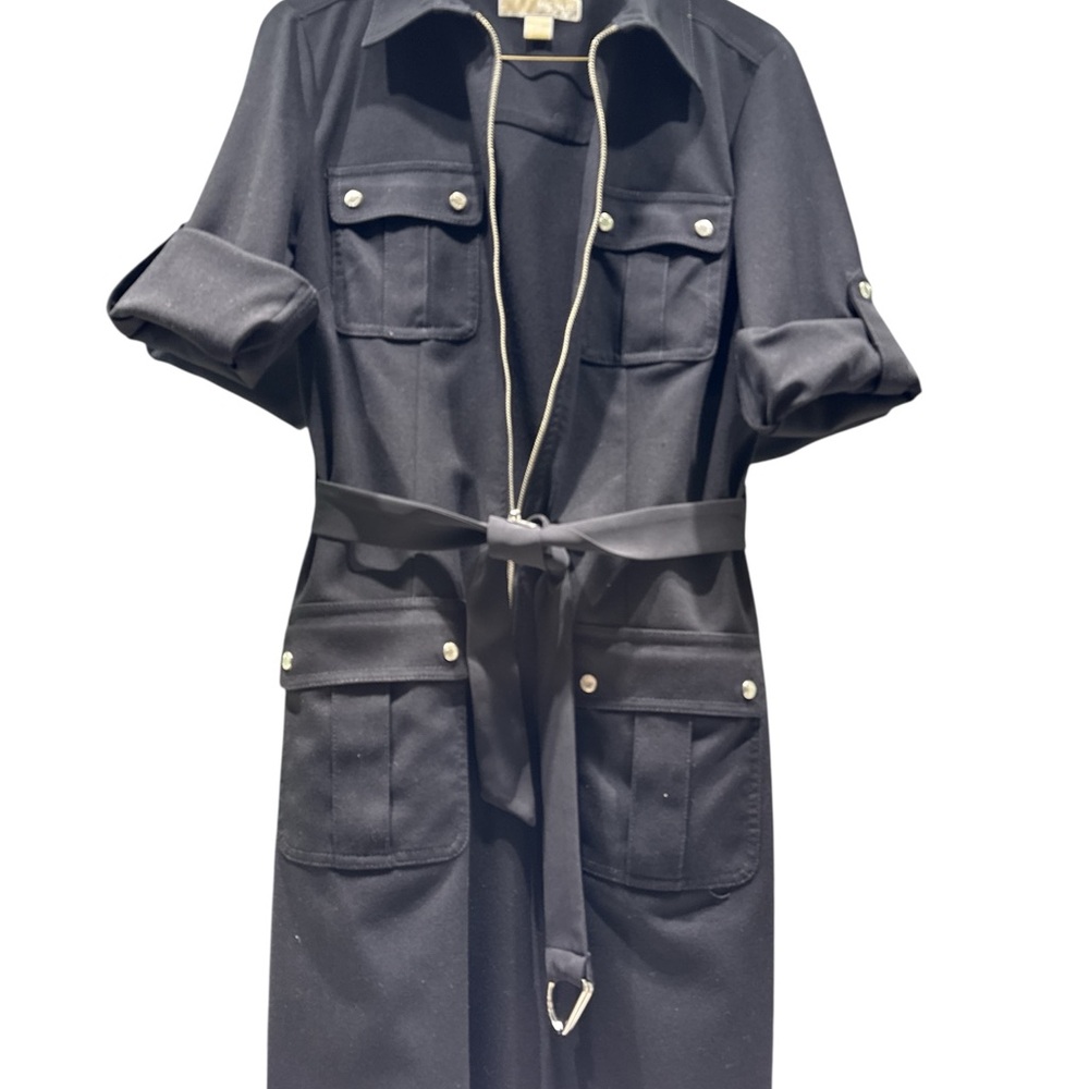 MICHAEL Michael Kors Black Midi Dress - Picture 4 of 6
